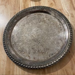 Vintage Leonard Silver Plate Serving Tray
